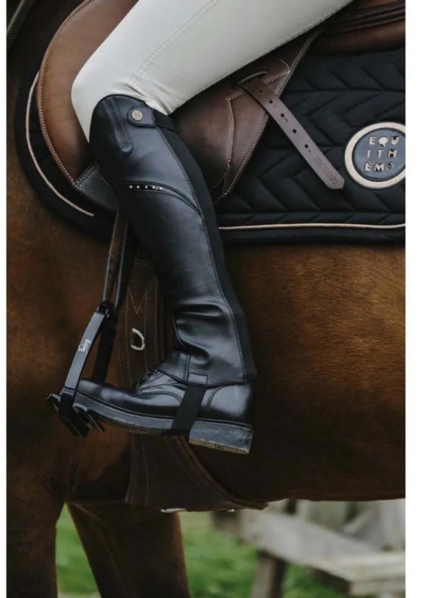 Norton Equestrian Bright Halve Chaps XL Zwart