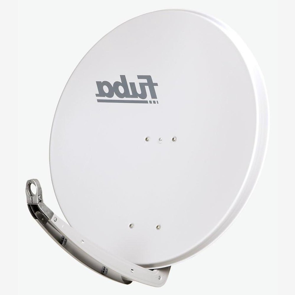 Satellietschotel - Schotelantenne TV - Satelliet TV Ontvangen - Dubbele draagarm - 85 cm - Grijs