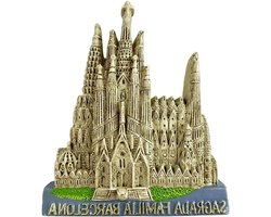 Koelkastmagneet Sagrada Familia - Magneet Barcelona Souvenir - Reizen Herinneren - Handgeschilderd 3D Design - 1.2-4.7 inch - Meerkleurig