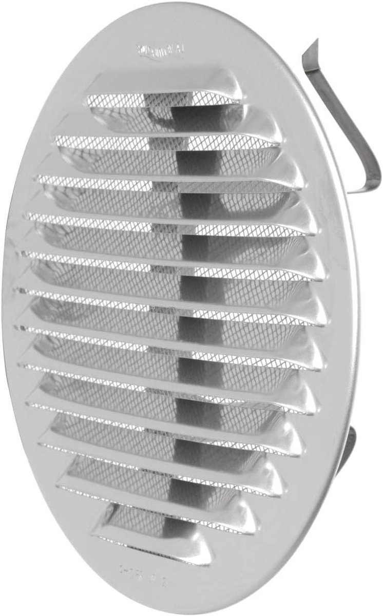 Ventilatierooster RVS - Rond rooster insectennet - Ventilatie verbeteren - Bevestigingsver