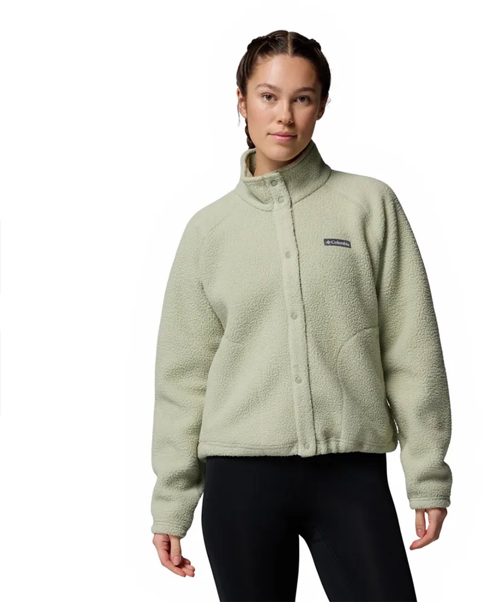Columbia Jasper Ridge™ Pebbled Snap Fleece Met Volledige Rits Groen XS Vrouw