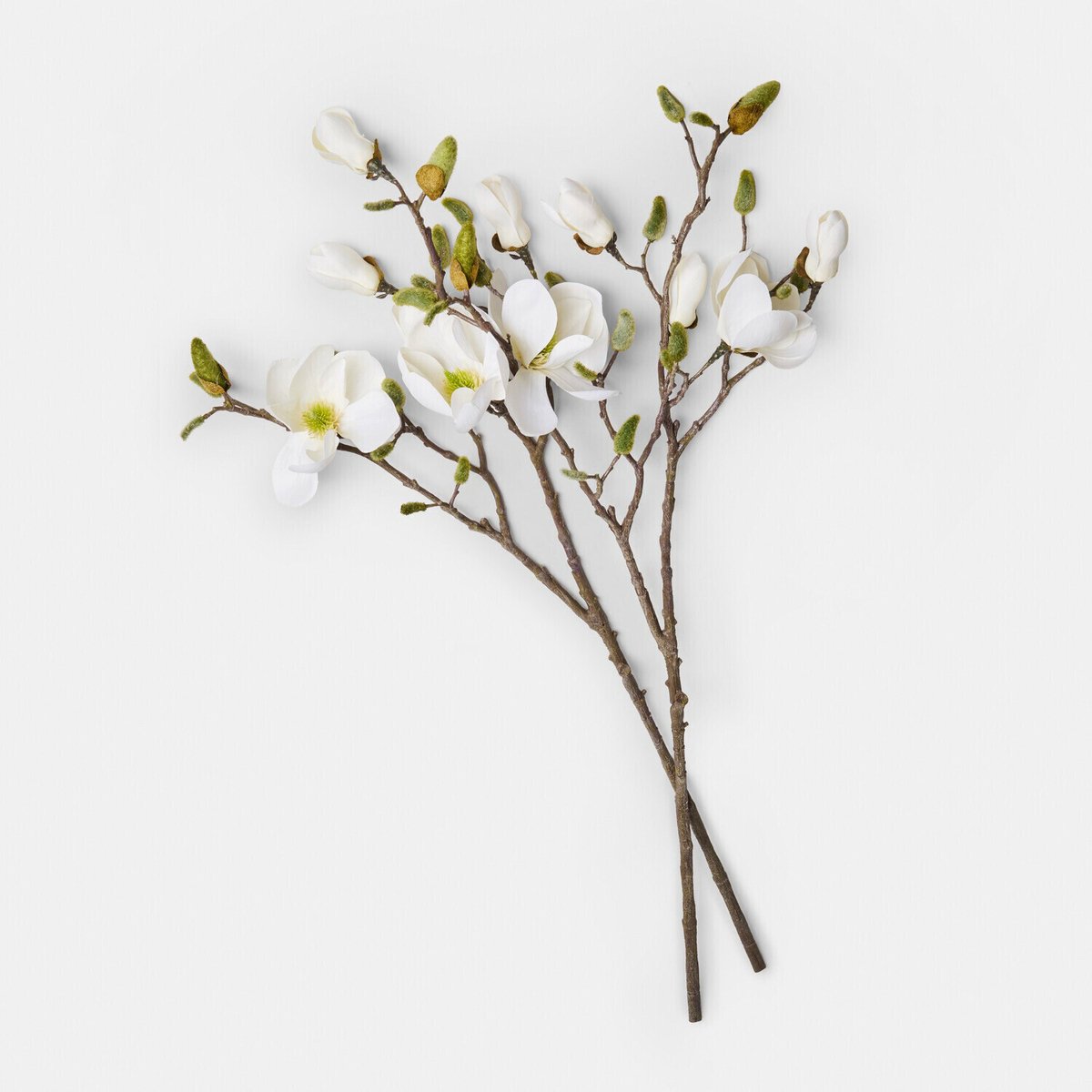 LOBERON Decoratieve bloem set van 2 Aurélines crème