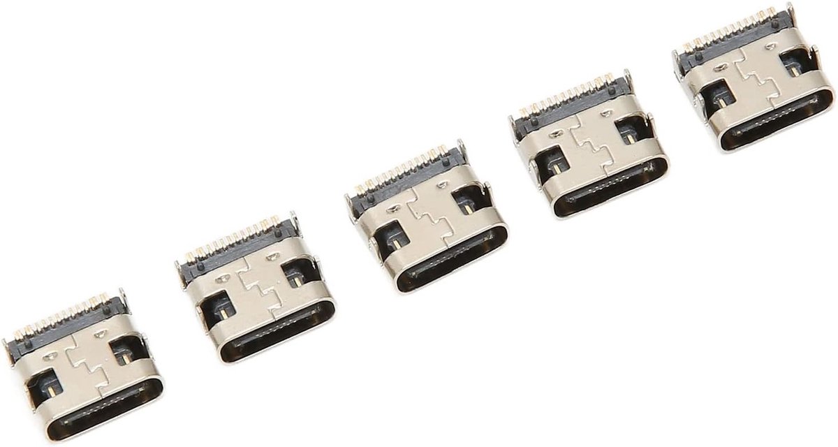 5 stuks vervangende socketpoort connector interface voor PS5 gamepad, Type C oplaadpoort, krachtige laadconnector voor gaming accessoires