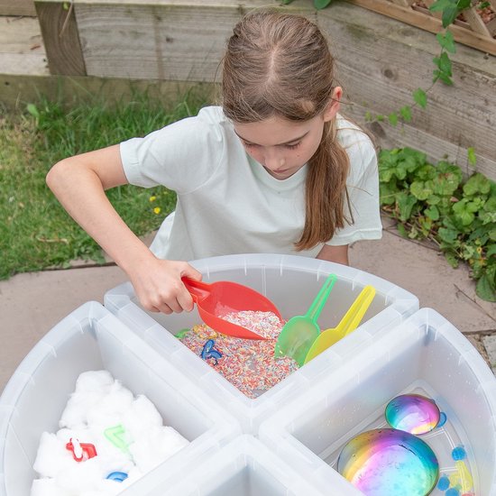 TickiT speelgoed transparante kleur stapelscheppen educatief. — afbeelding 4