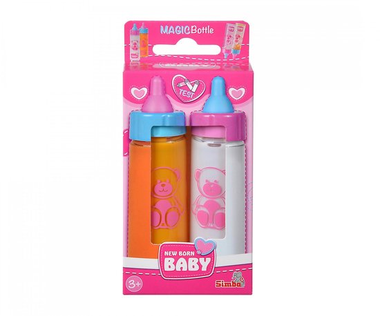 New Born Bébé - 2 biberons Magical - sauce et lait - 12 cm - dès 3 ans