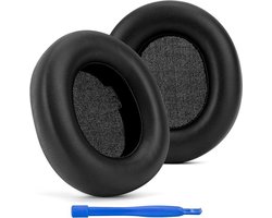 Vervangende Oorkussens - Oorhoezen - Hoofdtelefoon Accessoires - Zwart - Draadloos - Arctis Nova Pro - SteelSeries Compatibel - Eiwit Leer - Zwart
