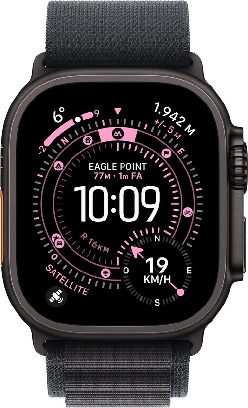 Apple Watch Ultra 3 - Wifi + 5G - 49mm - Black Titanium Case - Medium