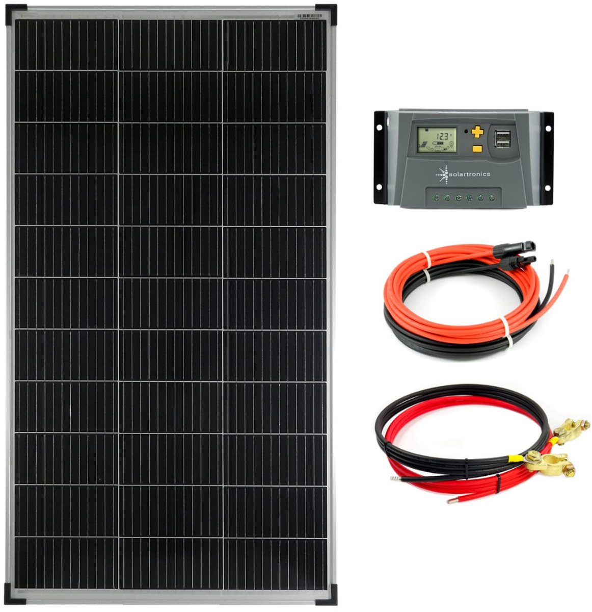 DD® - Zonnepanelen Compleet Pakket - Zonnepanelen Plat Dak - Zonnepanelen met Stekker - 140 Watt - Zwart - 96cm x 69cm x 1cm