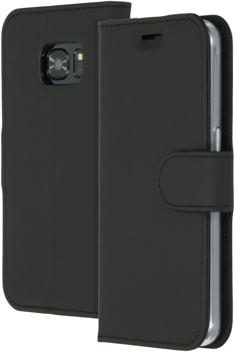 Accezz Hoesje - Geschikt voor Samsung Galaxy S7 - Wallet Softcase Bookcase - Zwart