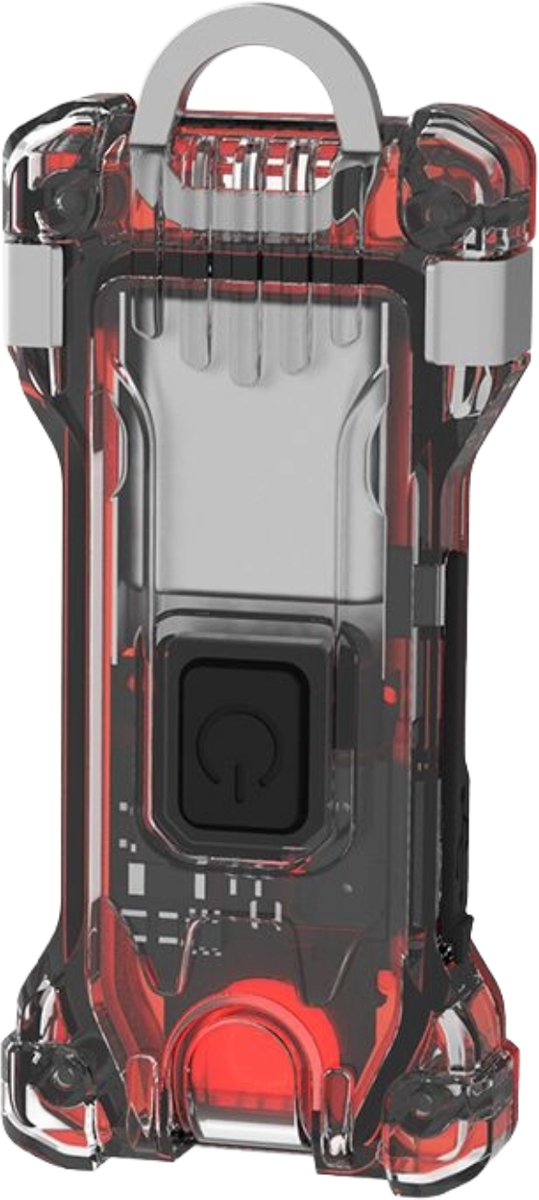 Sleutelhanger Zaklamp - Armytek Zippy WR - Oplaadbaar - 120 Lumen - wit & rood LED - Waterbestendig - Rood
