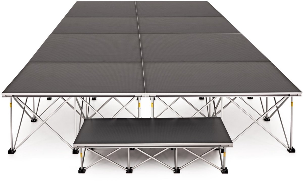 2 m x 4 m Draagbaar Podiumkit van Gear4music, 40 cm