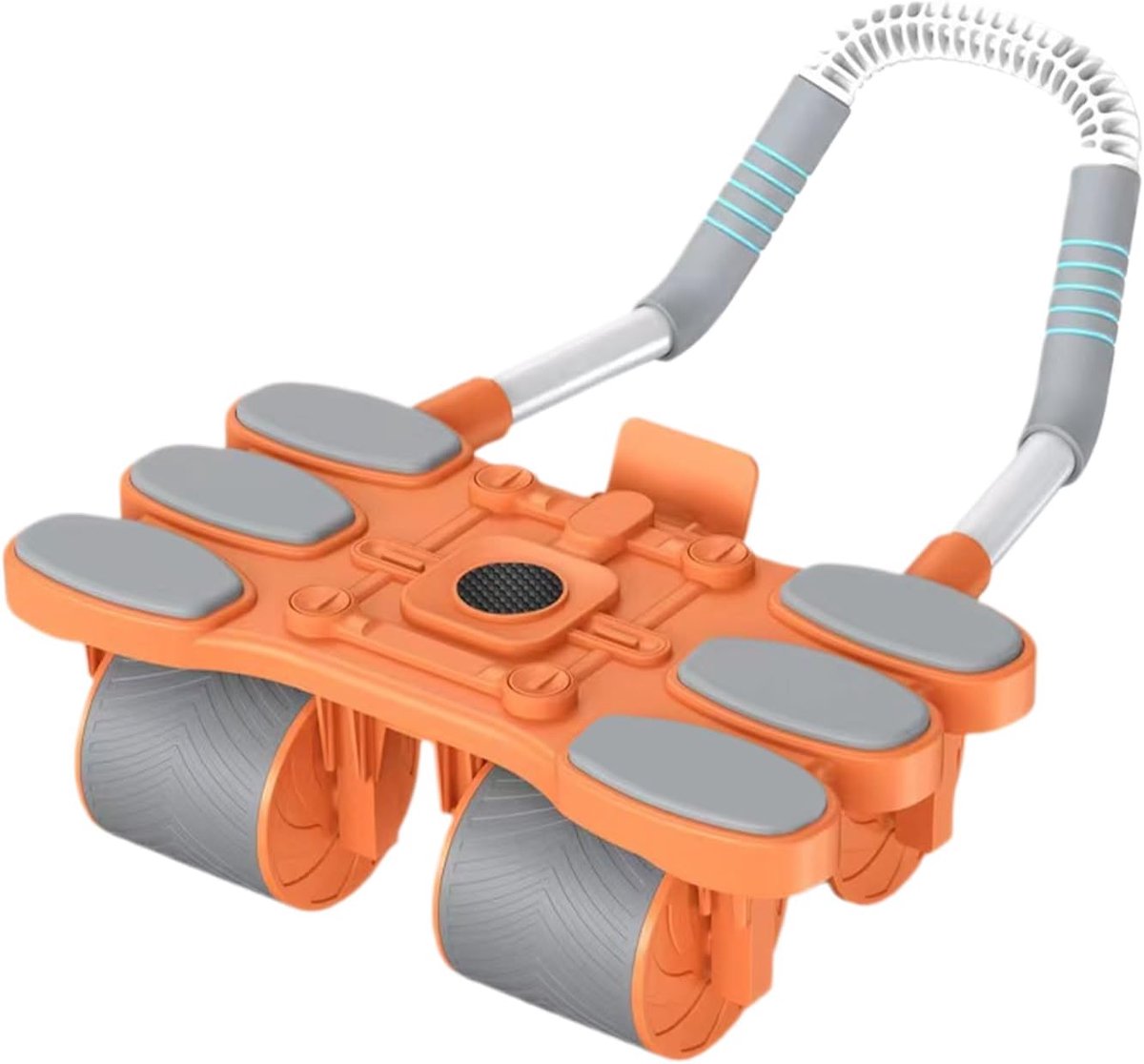 Buikspierroller - Core Trainer - Krachttraining Thuis - Automatische Terugvering - 32x17x22cm - Oranje
