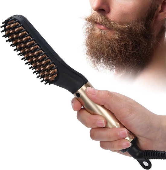 Statisch Haar Baardstijltang - Verwarmde Kam - Baard Verzorgen - Negatieve ...