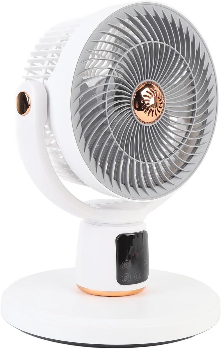Staande Ventilator - Vloerventilator Tafelventilator - Ruimte Koelen - 12 Snelheden Timer - 36x31x24cm - Wit