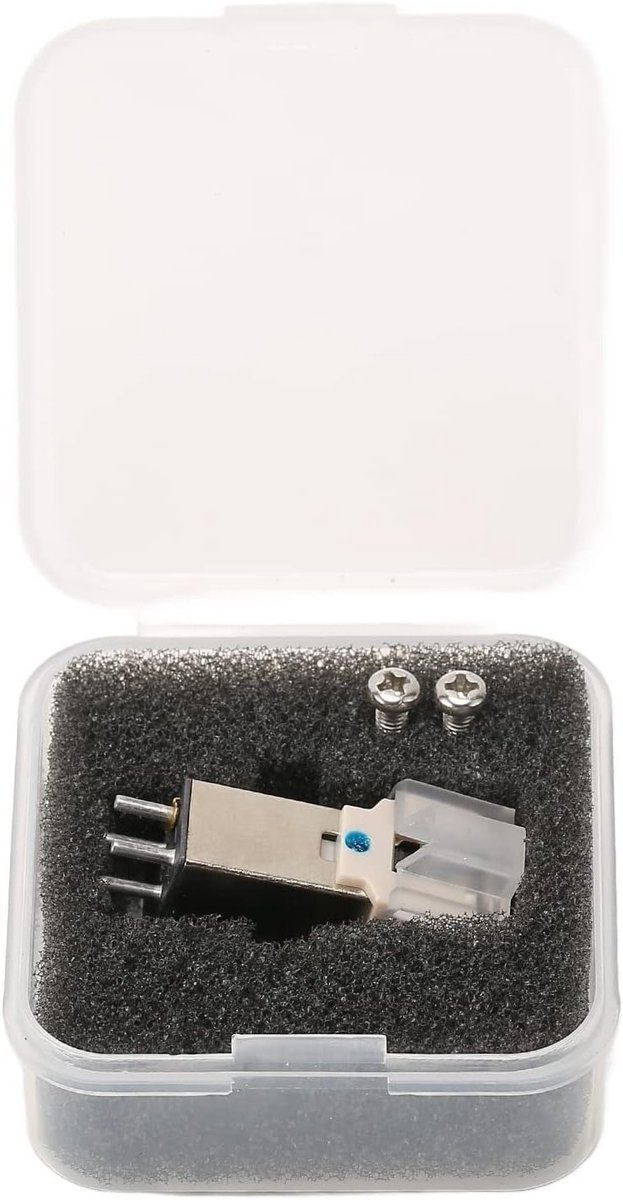 Allecto - Platenspelernaald - Bewegende Magnetische Cartridge-stylus - Professioneel - Zwart - Draaitafel - Platenspelercartridge - Geschikt voor DJ's - Universeel model - Vervangingsnaalden voor platenspeler