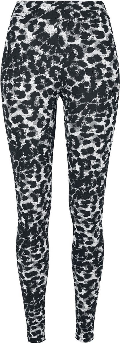 Urban Classics Soft AOP Dames Legging luipaard M Print