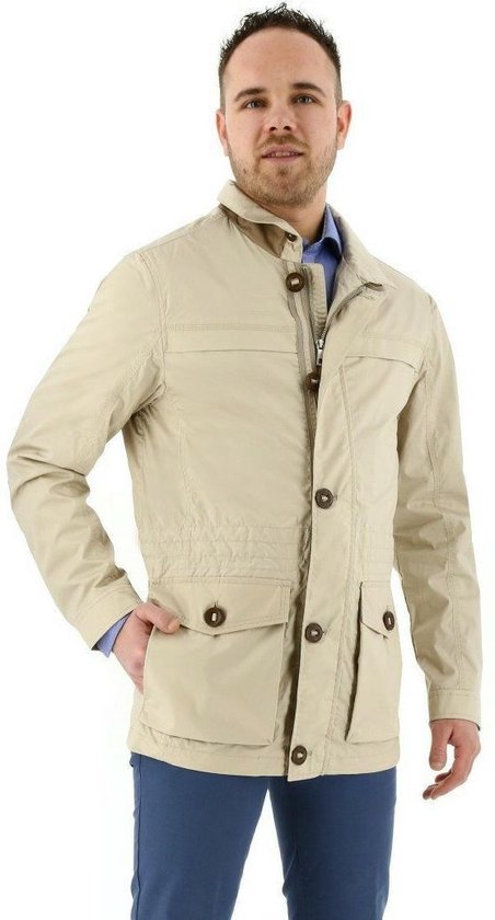 | S4 Modern Fit Heren Jas Maat EU54 S4 Jackets heren jas zand