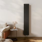 Bol.com EMKE Radiator - Dubbel-Laags Plat - Mat Zwart - 180x30 cm - 911 W - Kolomradiator Vertical - Verwarming voor Alle Ruimtes aanbieding