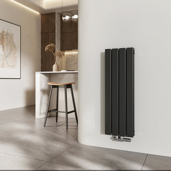 EMKE Radiator - Dubbel-Laags Plat - Mat Zwart - 90x30 cm - 446 W ...