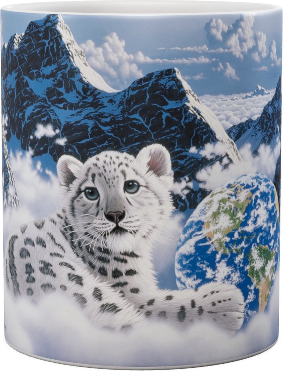 Sneeuw Luipaard Bed Of Clouds - Snow Leopard - Mok 440ml 440