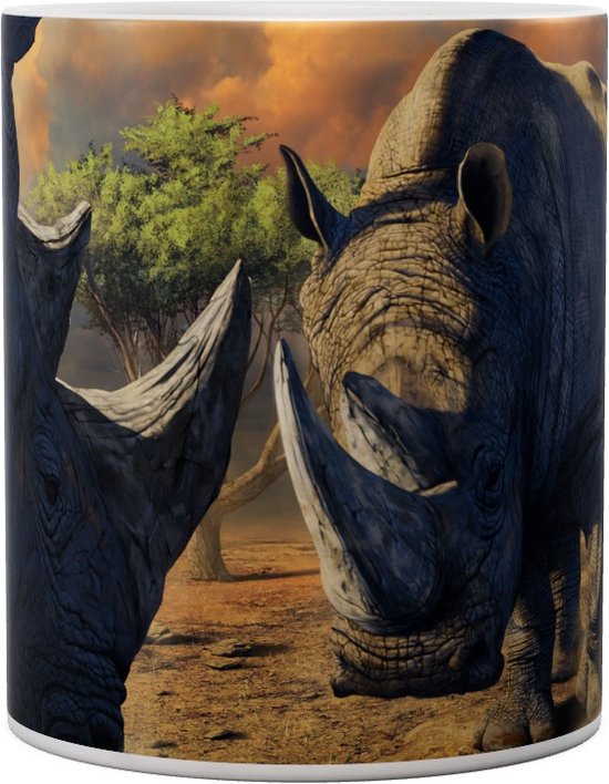 Mug Rhino Rhino Stand Off - 440 ml