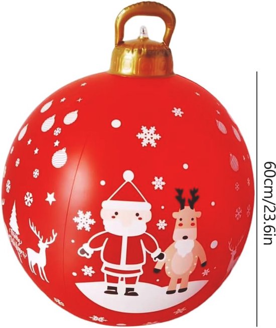 2,35 m Opblaasbare Kerstfiguren - Peperkoekman Kerstversiering - met