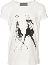 Creamie - meisjes T-shirt - korte mouwen - wit - Maat 140
