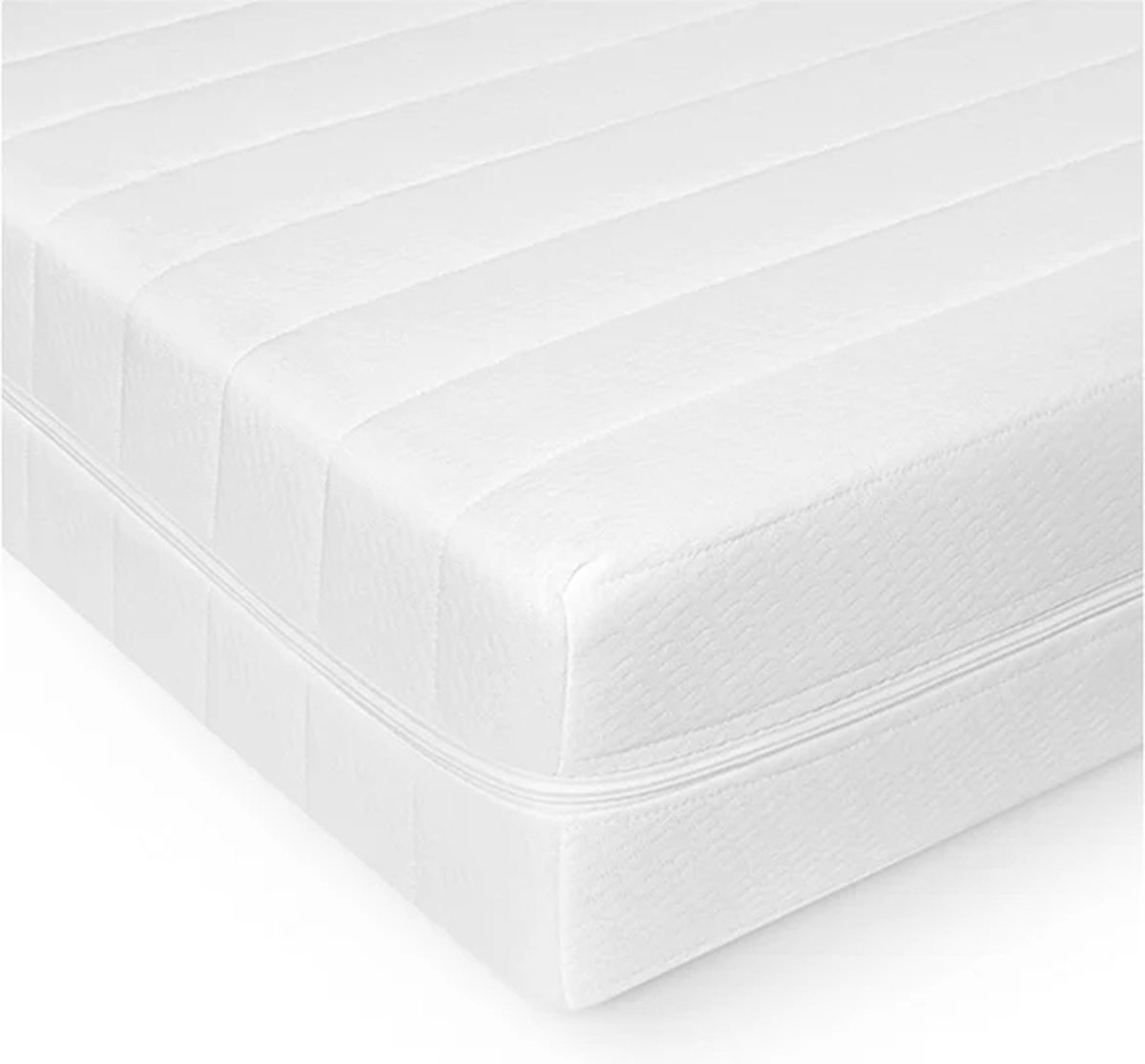 Easy Bedden EasyBedden® koudschuim HR45 matras 70x190 14 cm – Luxe uitvoering - Premium tijk - 100% veilig product wit