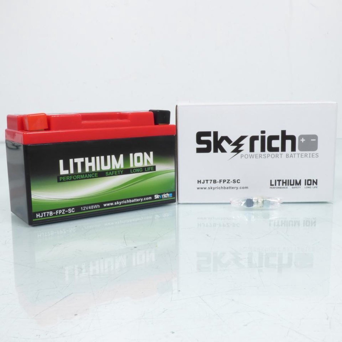Batterie Lithium Skyrich pour Moto Ducati 1199 Panigale S 2012 à 2015 YT7B-BS / HJT7B-FPZ-SC / 12V 8Ah Neuf