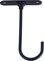 Muurhaak Met Pluggen 10 Stuks Zware Wandhaken - Roestvrij Stalen J-haken, Max. 25 Kg, Voor Ladders En Gereedschap Gereedschapswand Haken