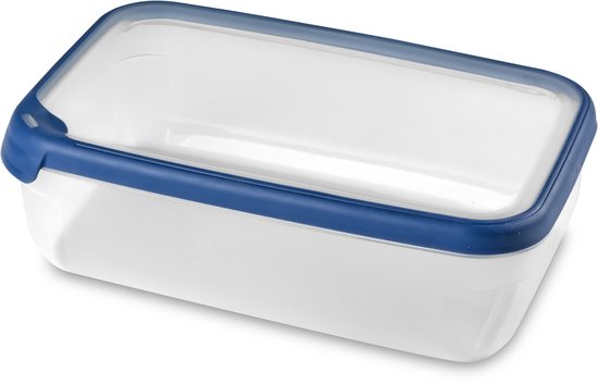 Curver Grand Chef Eco Fresh Container 4L Rectangulaire Transparent/Bleu Foncé