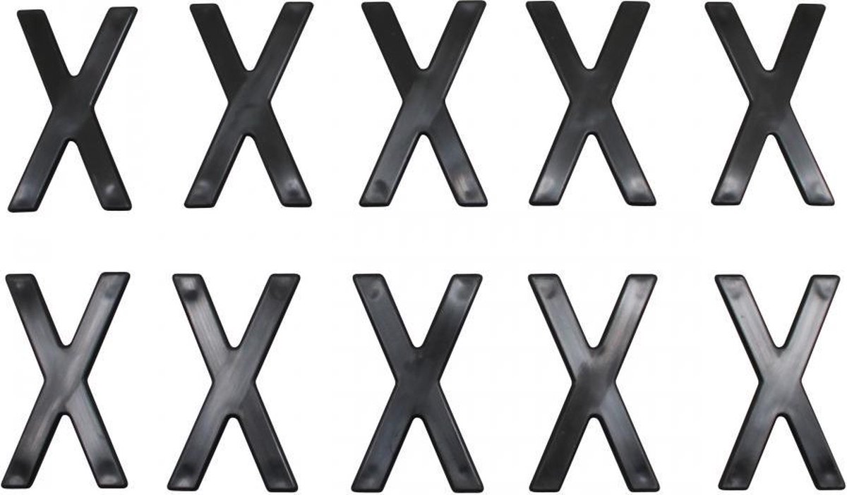 Plaque d immatriculation Tiflex pour Auto Lettre X / 45mm Neuf