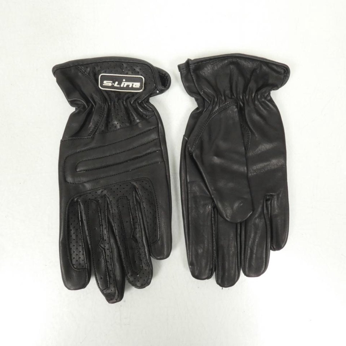 Paire Gant moto cuir noir été S-Line pour homme / femme Taille S GAN300S Neuf