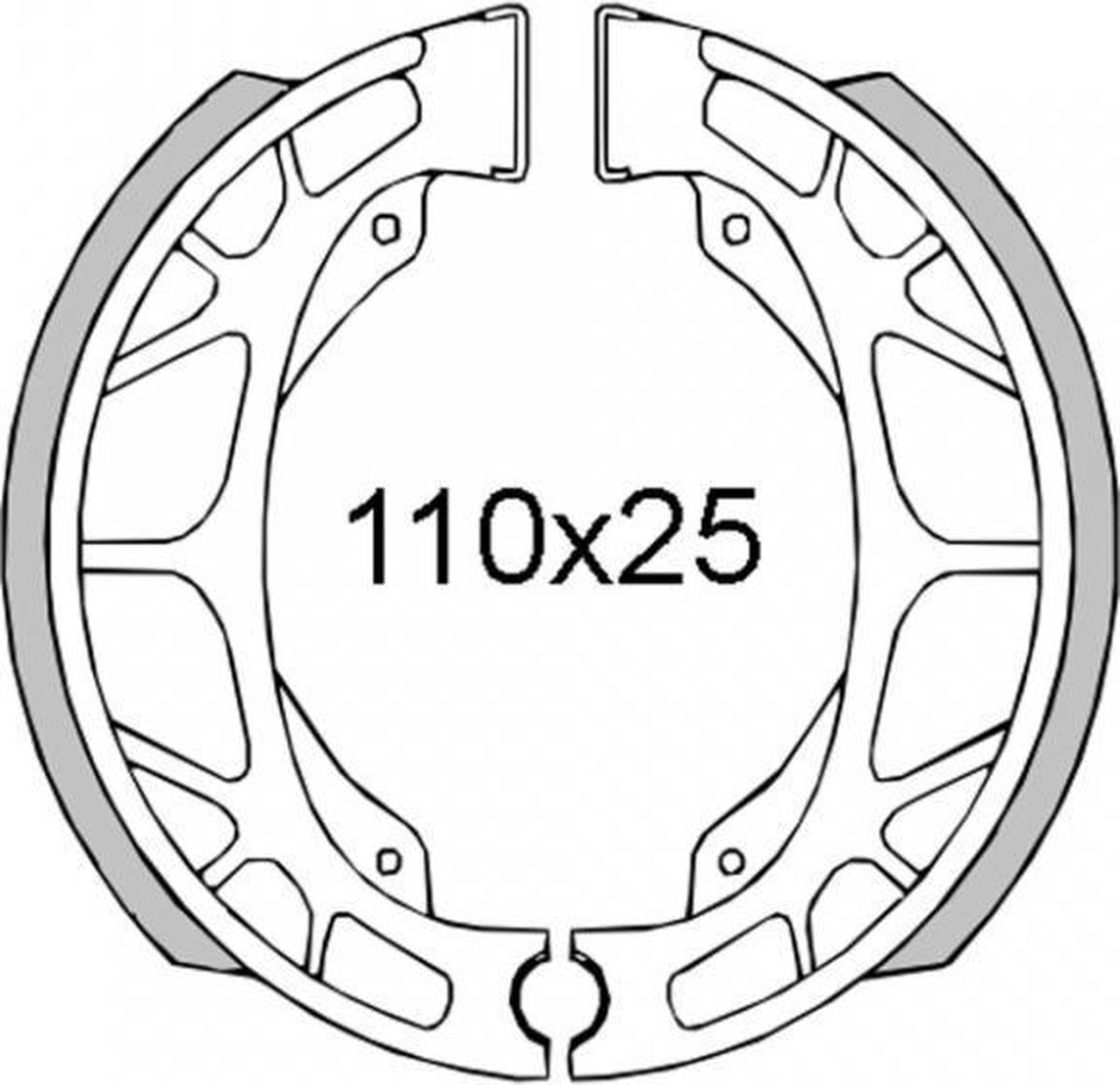 rms remschoen voor aprilia 50 scarabeo scooter 1993 tot 2005 Ø110x25mm nieuw