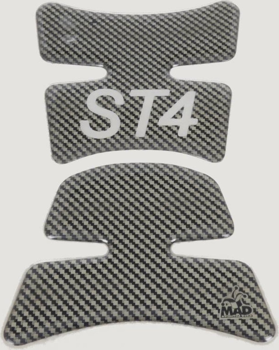 Protection de réservoir adhésive Mad look carbone pour moto Ducati 916 ST4 Neuf