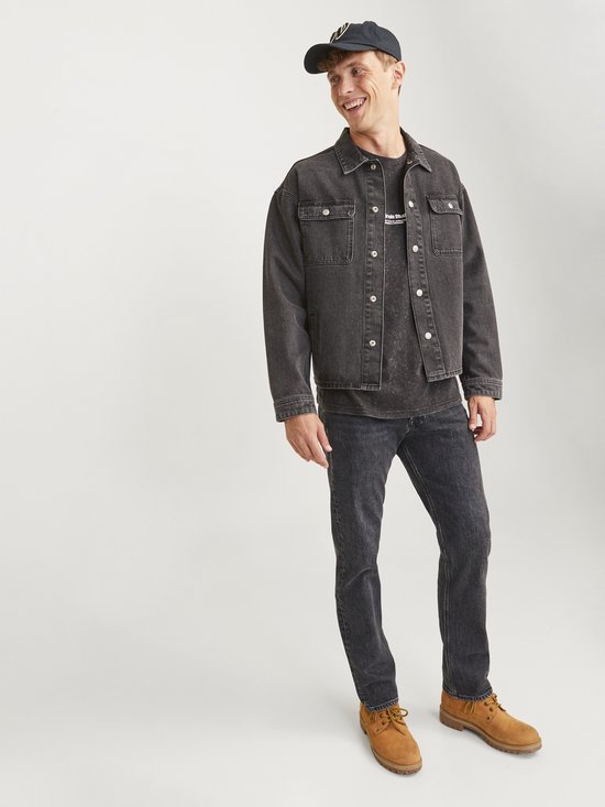 Pantalons en Jeans pour homme Jack & Jones JJICHRIS JJCLASSIC AM 079 coupe confortable/décontractée Zwart 34W / 32L Adultes