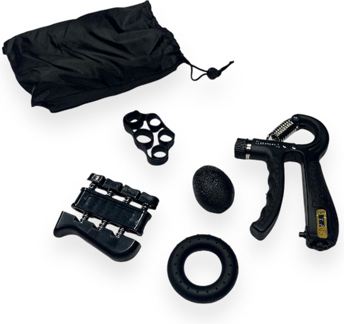 Padisport grip trainer set - hand grip trainer - handknijper fitness - forearm trainer - grip strength trainer - handgripper - sport artikelen voor workout thuis