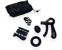 Padisport grip trainer set - hand grip trainer - handknijper fitness - forearm trainer - grip strength trainer - handgripper - sport artikelen voor workout thuis