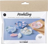 Creativ Company Mini Hobbyset Boetseren, Kommen, pastel blauw, lichtroze, 1doos/ 1 doos