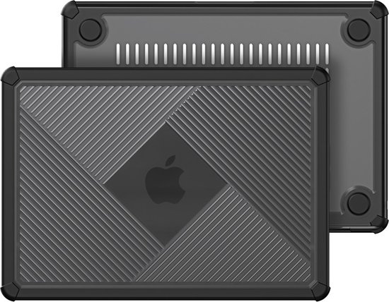 Dux Ducis Convient pour MacBook Pro 14 pouces (2021-2024) Armor Pattern cover case - coque - Zwart