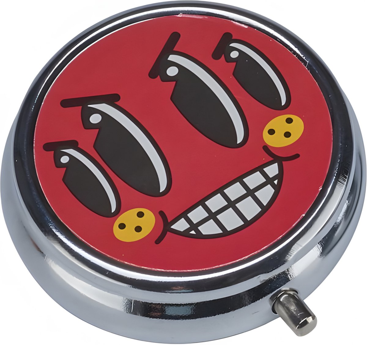 Goedkoopste Asbak Grappige Gezichten Design - Klapmechanisme - 5 cm - Rood