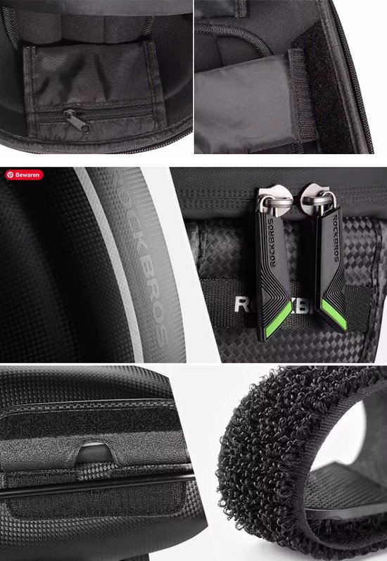 Rockbros - Zadeltas voor achterop de Fiets - Waterdichte Fietstas - Reflecterend - Zwart van ROCKBROS — afbeelding 5