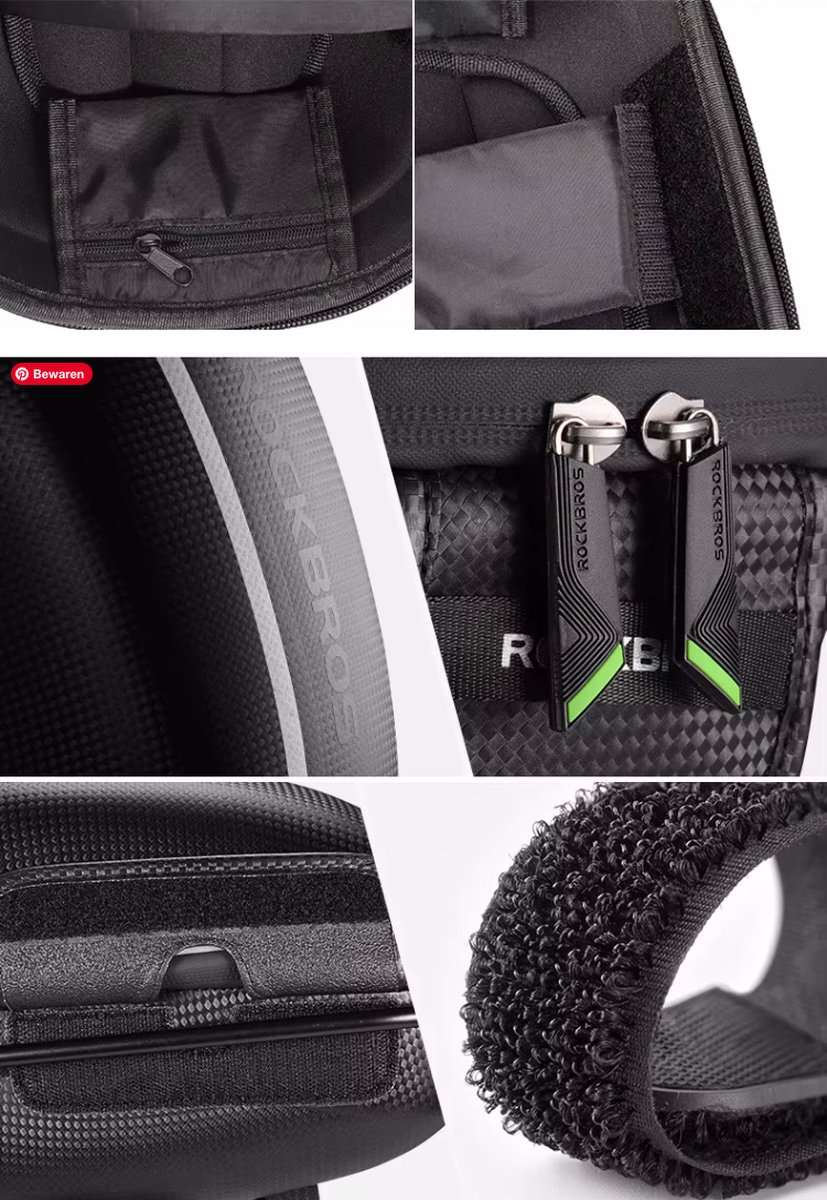 Rockbros - Zadeltas voor achterop de Fiets - Waterdichte Fietstas - Reflecterend - Zwart — cadeau in Sport & Outdoor - foto 5