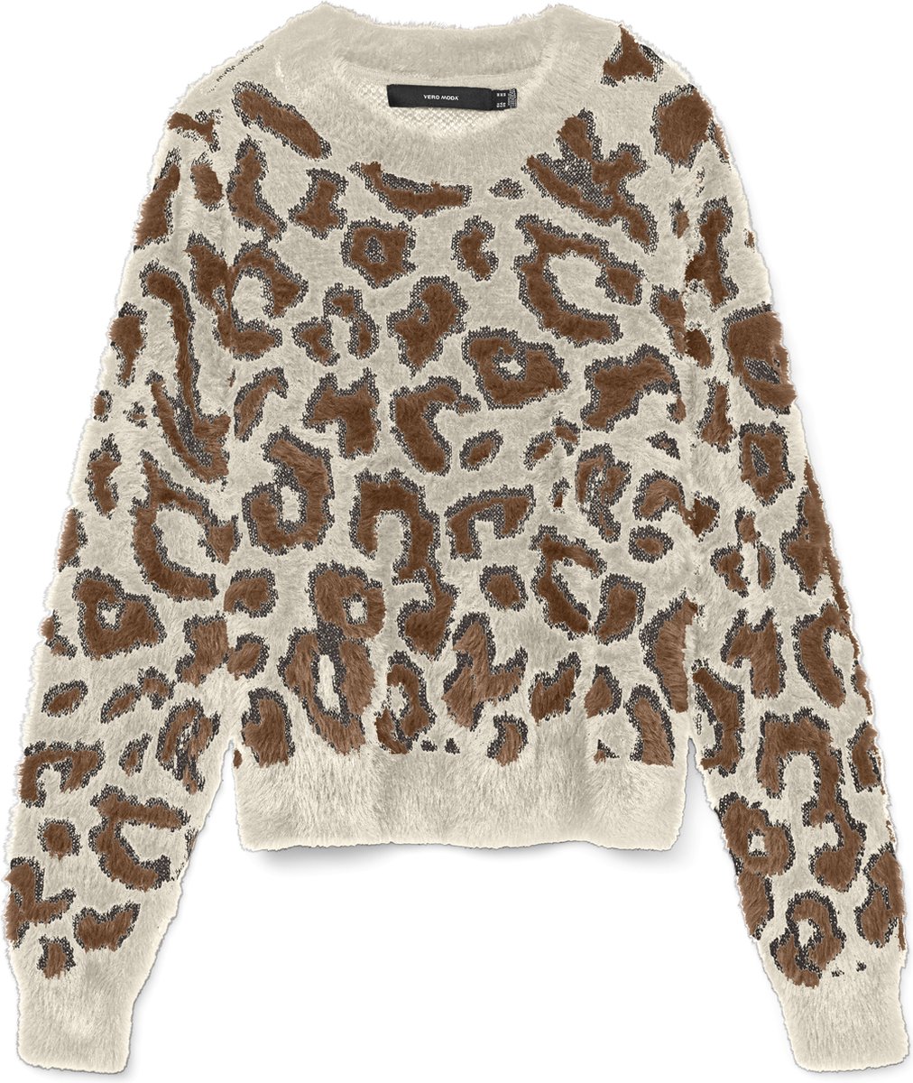 VERO MODA - VMJUNGLE LS O-NECK PULLOVER BOO - Dames - Gebreide truien