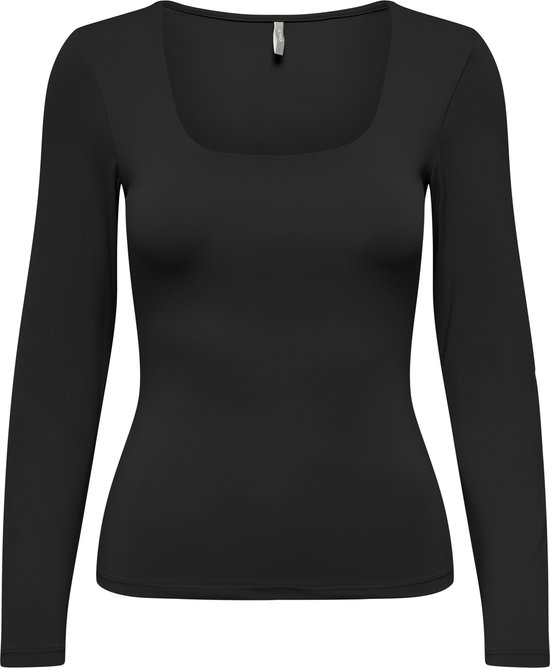 Only Dames Longsleeve regular fit Zwart S Volwassenen
