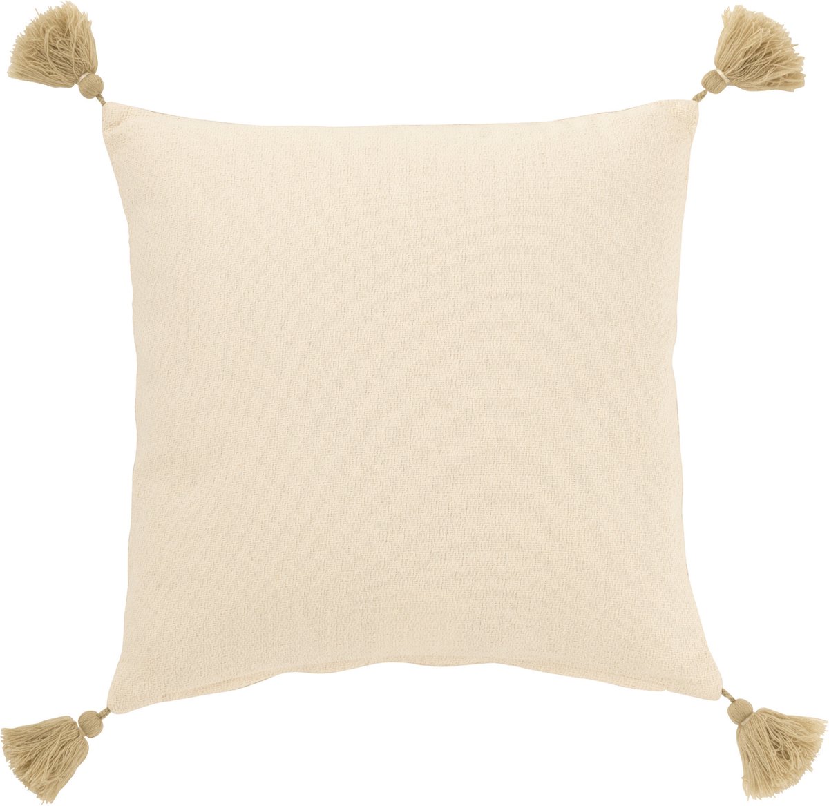 J-Line kussen Zeesterren + Kwasten - katoen - creme/beige