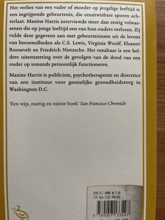 Een verlies voor altijd