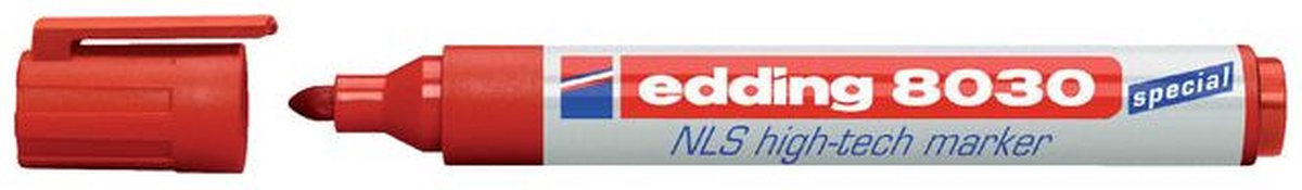 Permanente markeerstift Edding e-8030 Rood 10 Stuks