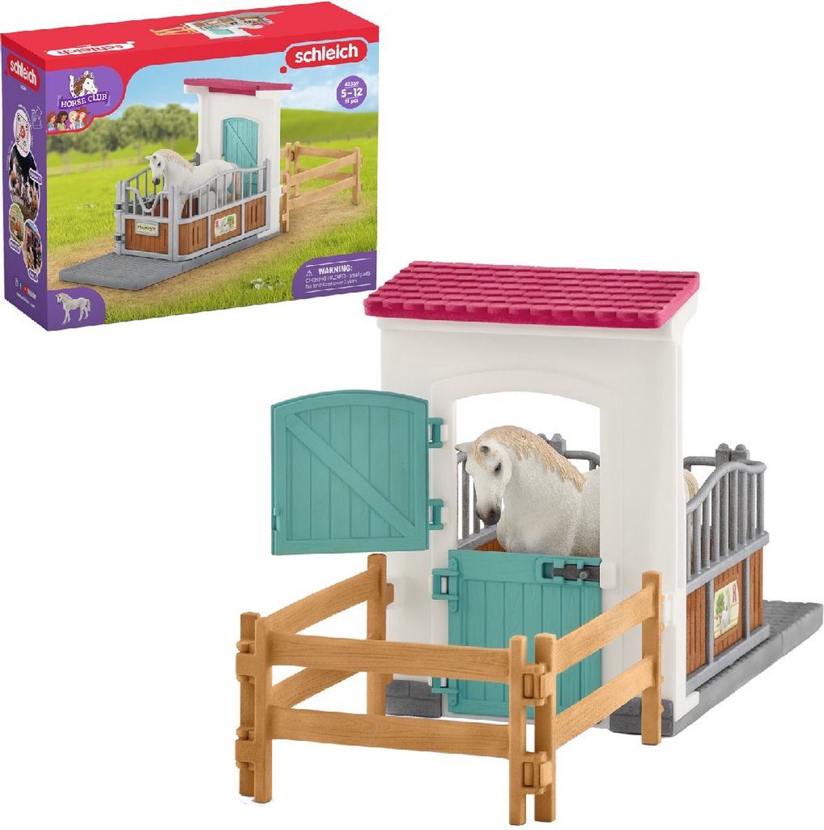 schleich HORSE CLUB - Paardenbox - Speelfigurenset - Kinderspeelgoed voor Jongens en Meisjes - 5 tot 12 jaar - 42569 — afbeelding 20