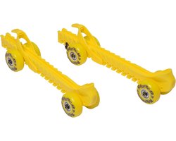 RollerGard schaatsbeschermers met wieltjes geel